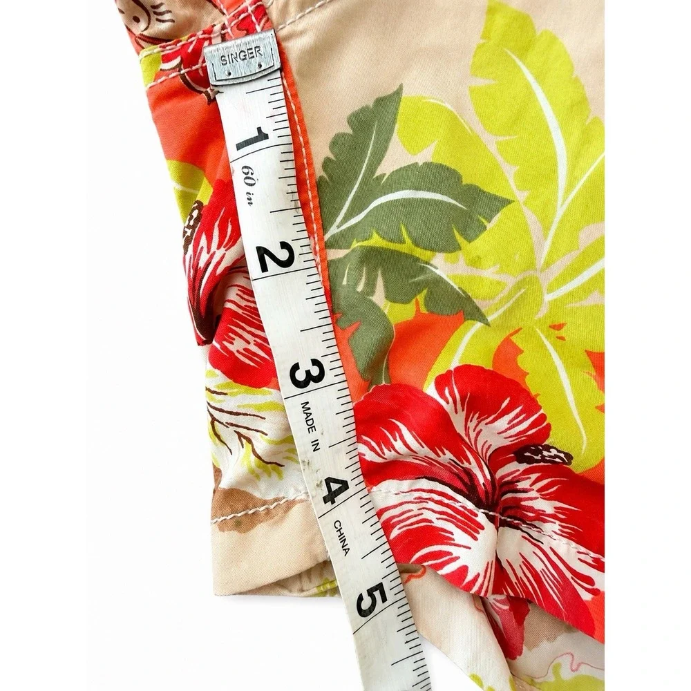 Vilebrequin XXL Golfe de Saint-Tropez Swim Trunks Floral Map Print Drawstring